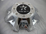 RBP Wheels Chrome/Black Logo Custom Wheel Center Caps # CAP8040-6-4-C (1 CAP) - Wheelcapking