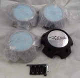 MB Motoring Black Custom Wheel Center Caps # BC-787S NEW! (set of 4)