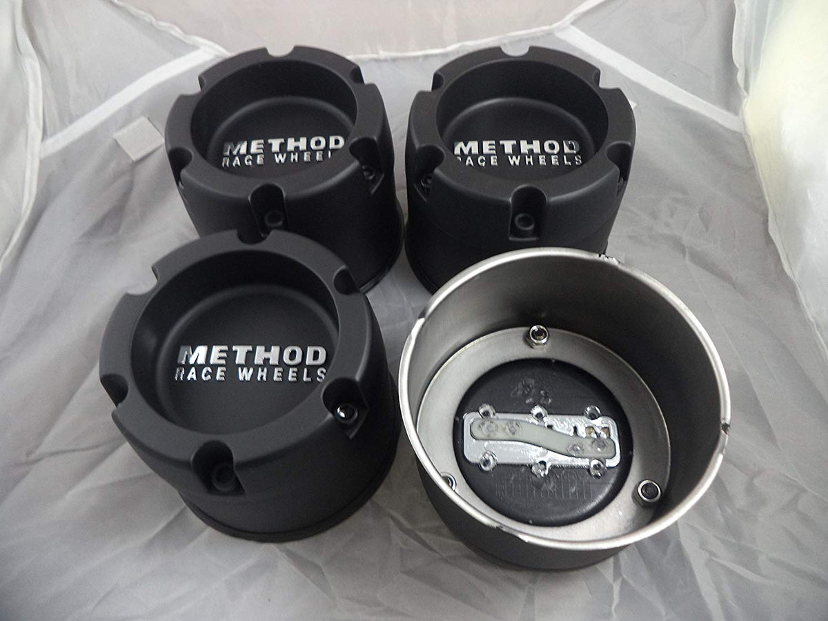 Method Center Cap Deep METHOD Matte Black Custom Wheel Center Cap # 124B114-1-S1 6x139 PCD (4 ...