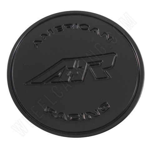 American Racing Wheels Flat Black Custom Wheel Center Cap # S066K74 (1 CAP) - Wheelcapking
