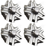 Alba Wheels Chrome Custom Wheel Center Cap # 582L224 (4 CAPS) - Wheelcapking