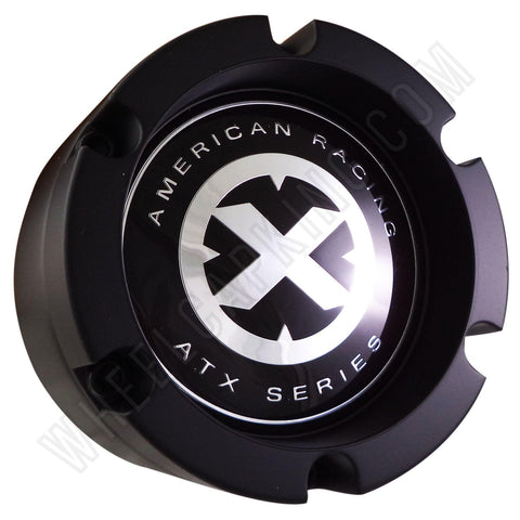 American Racing ATX Series Black Custom Wheel Center Cap Caps Set of 1 # 391K132 - Wheelcapking