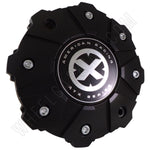 American Racing Wheels ATX Series Flat Black Custom Wheel Cap Caps Set of 4 # SC-186B NEW! - Wheelcapking