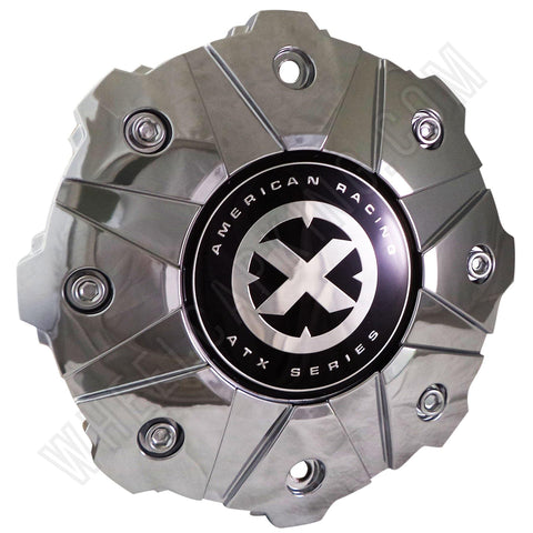 American Racing Wheels ATX Chrome Custom Wheel Center Caps Set of 4 # SC-186 - Wheelcapking
