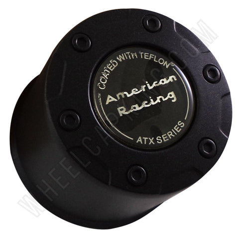 AMERICAN RACING ATX FLAT BLACK Custom Wheel Center Cap Caps # 1342106017 - Wheelcapking