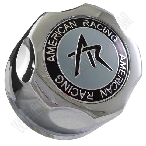 AMERICAN RACING Chrome Custom Wheel Center Cap Caps Set of 4 # F104-05 NEW! - Wheelcapking