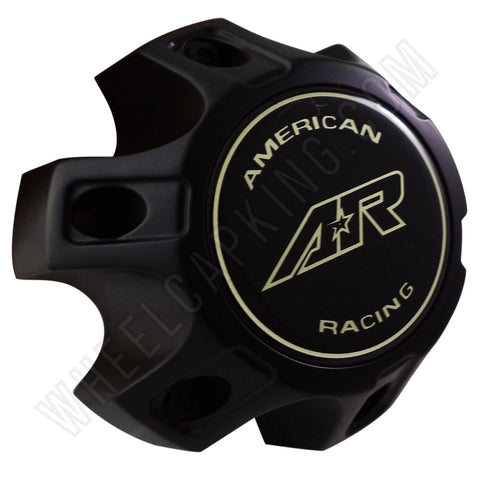 AMERICAN RACING AR Flat Black Custom Wheel Center Cap Caps Set 4 # 6192-1216-CAP - Wheelcapking
