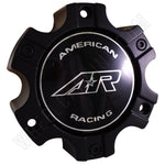 American Racing Wheels Flat Black Custom Wheel Center Caps # CAP M-563 (4 CAPS) - Wheelcapking