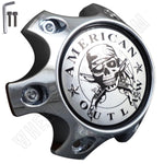 American Outlaw Wheels Chrome / Chrome Custom Wheel Center Caps # BC-788S (1 CAP) - Wheelcapking