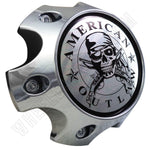 American Outlaw Wheels Chrome Custom Wheel Center Caps # BC-789 (1 CAP) - Wheelcapking