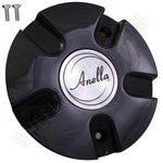 Anella Wheels Gloss Black Custom Wheel Center Cap # C153 (1 CAP) - Wheelcapking