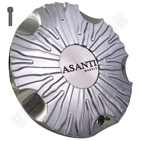 Asanti Wheels Chrome Custom Wheel Center Cap # ZEBRA MS-CAP-L095 (SET OF 1) NEW! - Wheelcapking