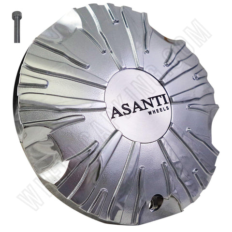 Asanti Wheels Chrome Custom Wheel Center Cap # ZEBRA MS-CAP-L112 (1 CAP) - Wheelcapking