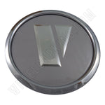 August Wheels Silver Custom Wheel Center Caps # MS-CAP-T205 (4 CAPS) - Wheelcapking