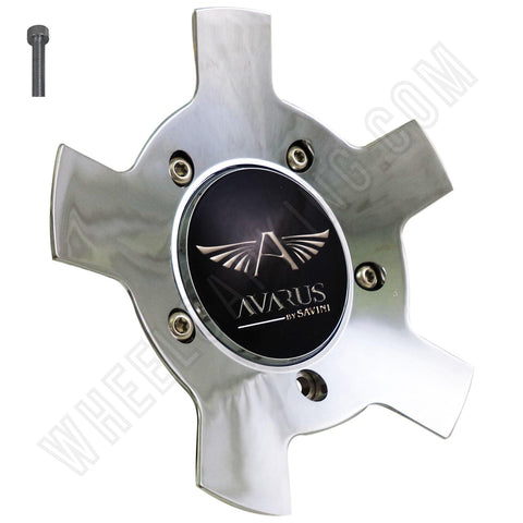 Avarus # MS-CAP-Z214 Chrome Custom Wheel Center Cap (1 CAP) - Wheelcapking