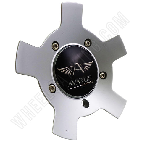 Avarus Wheels Silver Custom Wheel Center Caps # MS-CAP-Z214 W/ BOLTS (SET OF 4) - Wheelcapking