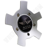 Avarus Wheels Silver Custom Wheel Center Caps # MS-CAP-Z214 W/ BOLTS (SET OF 1) - Wheelcapking