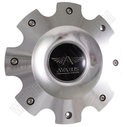 Avarus Wheels Metal / Silver Custom Wheel Center Caps # MS-CAP-Z216 W/ BOLTS (SET OF 4) - Wheelcapking
