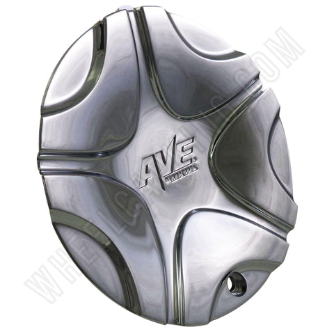 AVE by MKW Wheels Chrome Custom Wheel Center Cap Caps Set 4 # C-024 / S507-76 - Wheelcapking