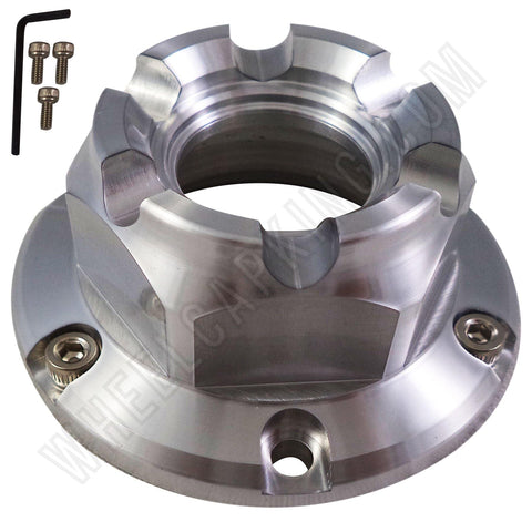 Axis HIRO Wheels Silver Custom Wheel Center Cap (4 CAPS) - Wheelcapking