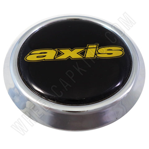 Axis Wheels Black / Yellow HALO Custom Wheel Center Cap (1 CAP) - Wheelcapking