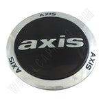 Axis Wheels Black / Chrome SHINE Custom Wheel Center Cap (4 CAPS) - Wheelcapking