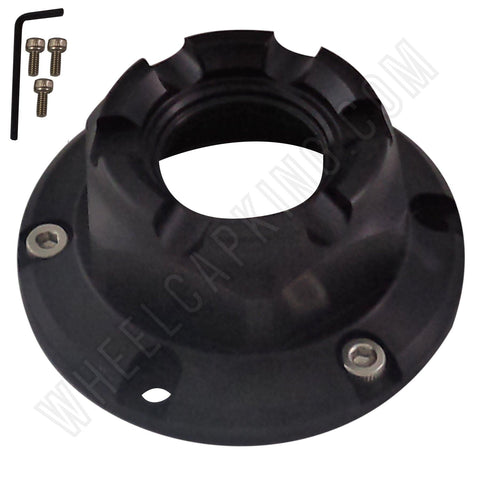 Axis HIRO Wheels Flat Black Custom Wheel Center Cap (4 CAPS) - Wheelcapking
