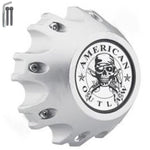 American Outlaw Wheels Silver Custom Wheel Center Caps # BC-867 (1 CAP)