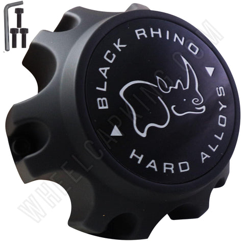 Black Rhino C609805-CAP Wheels Black Custom Wheel Center Caps (SET OF 4) - Wheelcapking