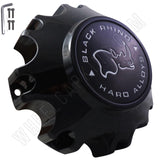 Black Rhino Wheels PC8055-8H Gloss Black Custom Wheel Center Caps (1 CAP) - Wheelcapking