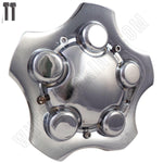 Rousch Wheels Chrome Custom Wheel Center Cap Caps, # 8599-4 / 8590-0 NEW! - Wheelcapking