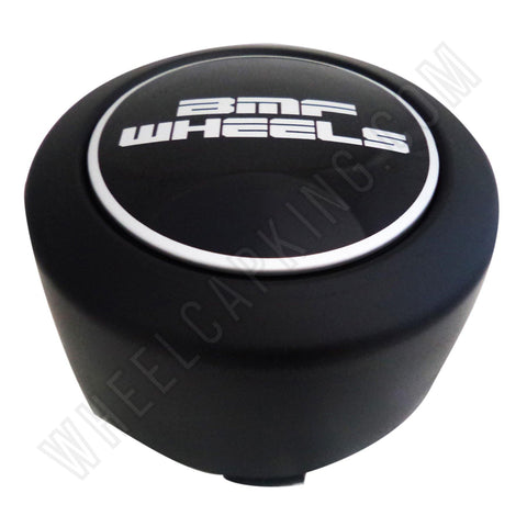 BMF Wheels Center Caps Flat Black TALL - Fits All 8 Lug (1 Cap) BMF Logo - Wheelcapking
