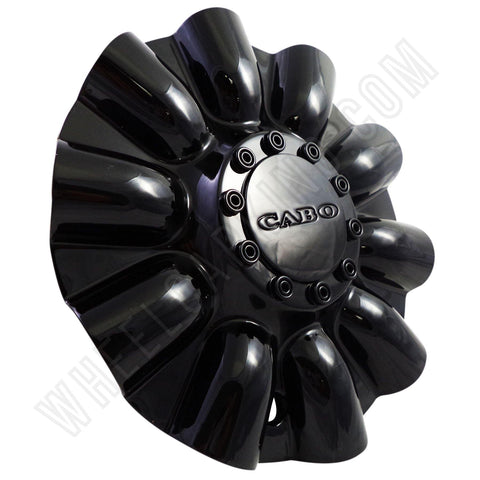 Cabo Wheels Gloss Black Custom Wheel Center Cap # C-177-1 (4 CAPS) - Wheelcapking