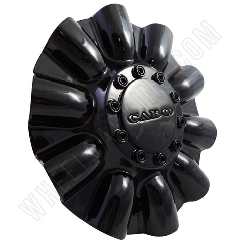 Cabo Wheels Gloss Black Custom Wheel Center Cap # C-177-2 (1 CAP) - Wheelcapking