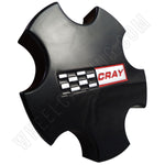 Cray Black Custom Wheel Center Caps # PCE78-GB / C-E78 NEW! (SET OF 1) - Wheelcapking