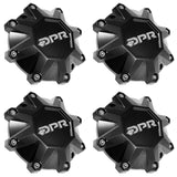 DPR Wheels Flat Black Custom Wheel Center Cap # DPR-8-CAP / LG1401-10 SHORTY (4 CAPS)