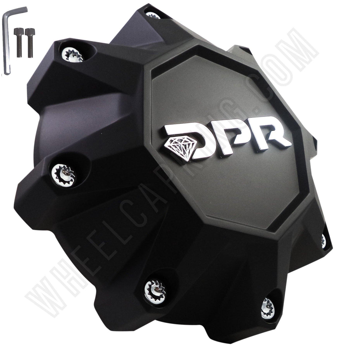 DPR Wheels Flat Black Custom Wheel Center Cap Caps Set of 1 # A01-Z-CA ...