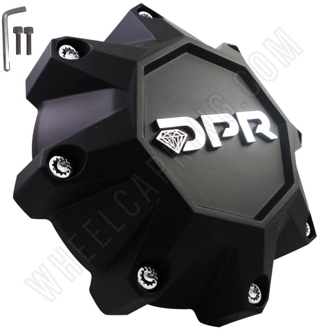DPR Wheels Flat Black Custom Wheel Center Cap Caps Set of 1 # A01-Z-CAP NEW! - Wheelcapking