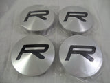 Rovos Wheels Silver Custom Wheel Center Cap # GB-R (4 CAPS) - Wheelcapking