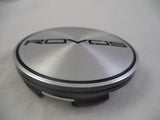 Rovos Wheels Chrome / Black Logo Custom Wheel Center Cap # 188 (4 CAPS) - Wheelcapking