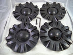 SSC / Sears Gloss Black Custom Wheel Center Cap # MCD8243YA01 / SJ106-19 (4 CAPS) - Wheelcapking