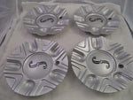 SSC / Sears Silver Custom Wheel Center Cap Caps # MCD1586YA01 / SJ106-18 (4 CAPS) - Wheelcapking