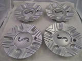 SSC / Sears Silver Custom Wheel Center Cap Caps # MCD1586YA01 / SJ106-18 (4 CAPS) - Wheelcapking