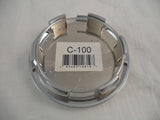 Asanti Wheels Chrome Custom Wheel Center Cap # C-100 / ASANTI-FS-CAP (4 CAPS) - Wheelcapking