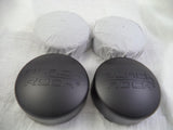 Black Rock Wheels Flat Black Custom Wheel Center Cap # 330732RB / 311122 (4 CAPS) - Wheelcapking