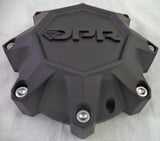 DPR Wheels Flat Black / Black Logo Custom Wheel Center Cap # A01-Z-CAP TALL (1 CAP) - Wheelcapking