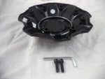 Fuel Offroad Wheel Center Cap 1001-63MBGB Flat Black / Gloss Logo 5+6 Lug (4 CAPS) - Wheelcapking