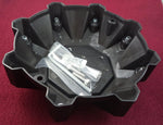 DPR Wheels Flat Black Diamond Logo Wheel Center Cap # DPR-8-CAP / A01-Z-CAP (1 Cap) Tall - Wheelcapking