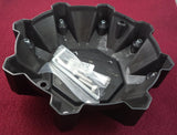 DPR Wheels Flat Black Diamond Logo Wheel Center Cap # DPR-8-CAP / A01-Z-CAP (1 Cap) Tall - Wheelcapking