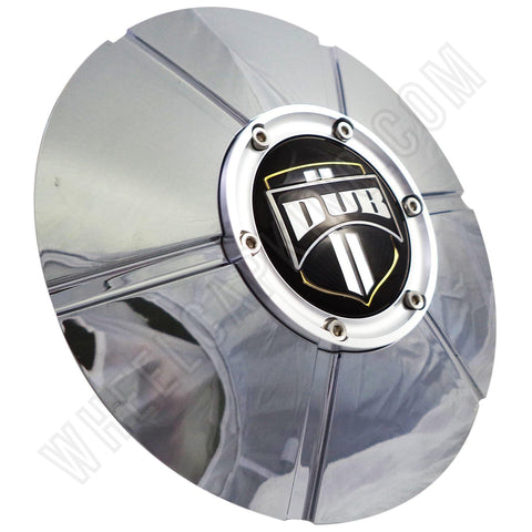 Dub Wheels Chrome Custom Wheel Center Cap Caps Set of 1 # CAPM-646 / 2420-15 NEW! - Wheelcapking